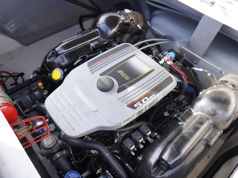 Slide: The Image of 2013 Bryant 220 boat engine, 5.0L V8, detailed view. - 17
