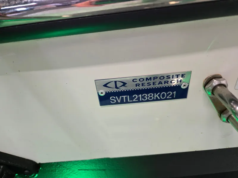 Slide: The Image of 2021 Sea Born LX22 Center Console boat identification plate with serial number. - 28
