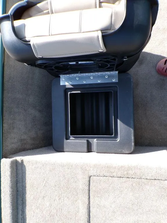 Slide: The Image of 2025 Tracker Bass Tracker® Classic Limited boat seat and storage compartment. - 20