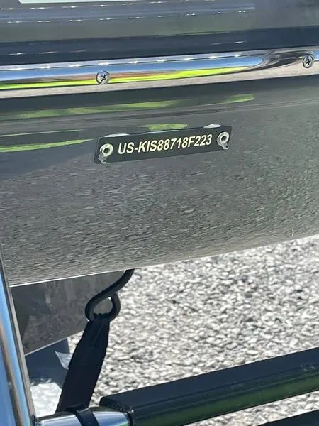 Slide: The Image of 2023 Crownline 220 SS LPX boat hull identification number plate. - 4
