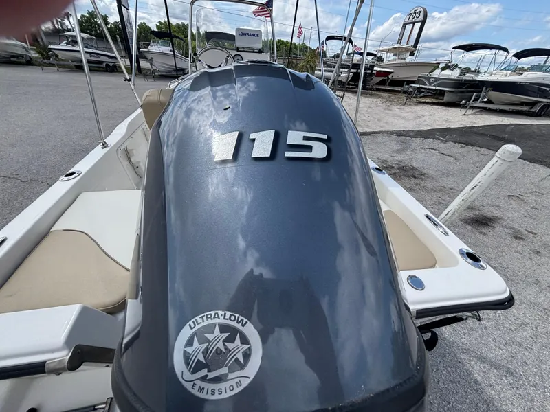 Slide: The Image of 2018 Key West 1720 Sportsman boat with 115 horsepower engine, ultra-low emission. - 14