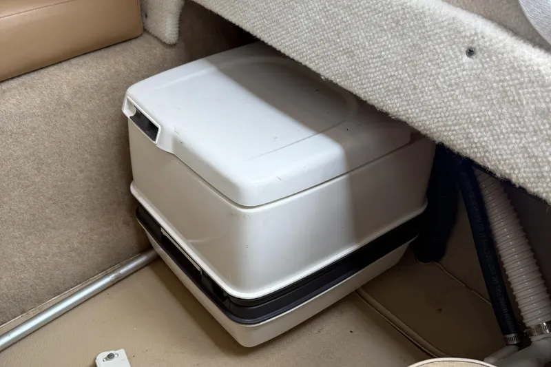 Slide: The Image of Portable toilet in 2010 Trophy 2152 Walkaround boat cabin. - 16
