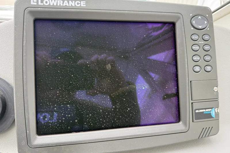 Slide: The Image of Lowrance marine GPS display on 2010 Trophy 2152 Walkaround boat. - 20