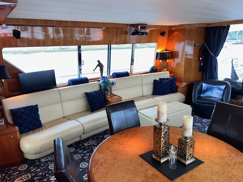 Slide: The Image of Luxurious 2001 Horizon Skylounge interior with elegant seating and decor. - 10