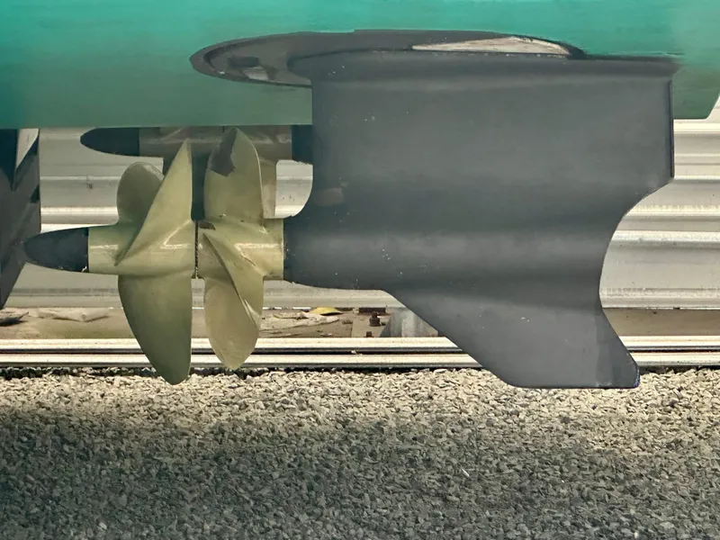 Slide: The Image of Propeller and rudder of 2017 Sabre 42 Salon Express boat. - 30