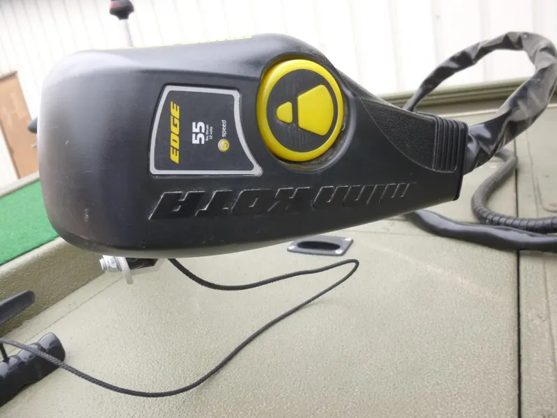 Slide: The Image of Minn Kota Edge trolling motor on 2011 Lowe Roughneck R1760SC boat. - 9