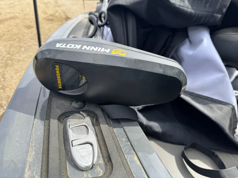 Slide: The Image of Minn Kota PowerDrive motor on 2021 Tracker Targa V-18 Combo boat. - 5