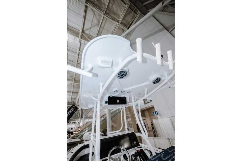 Slide: The Image of 2025 Parker 23 Special Edition boat interior with modern design and advanced features. - 11