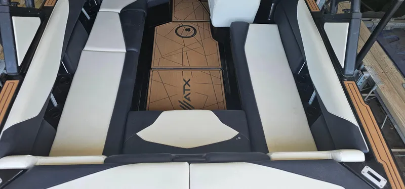 Slide: The Image of 2020 ATX Surf Boats 24 Type-S interior with spacious seating and stylish design. - 10