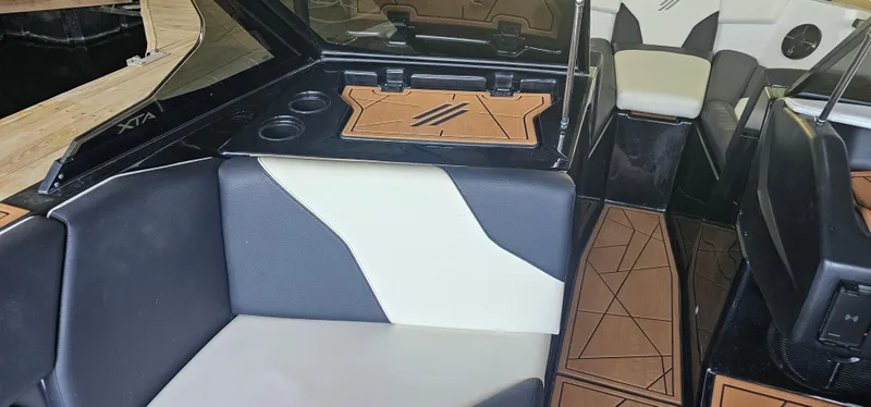 Slide: The Image of 2020 ATX Surf Boats 24 Type-S interior with modern seating and stylish design. - 16