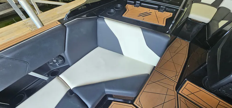 Slide: The Image of 2020 ATX Surf Boats 24 Type-S interior with sleek seating and modern design. - 25