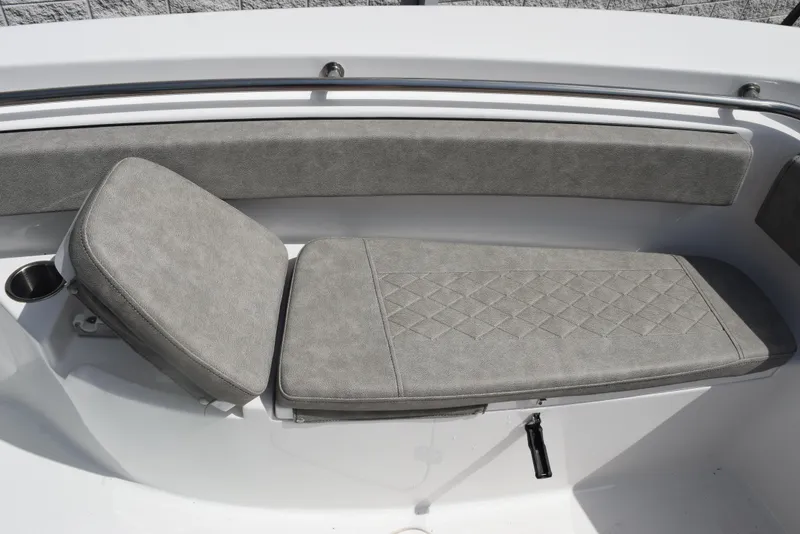 Slide: The Image of 2023 Sea Pro 219 Deep V CC boat with cushioned seating and backrest. - 17