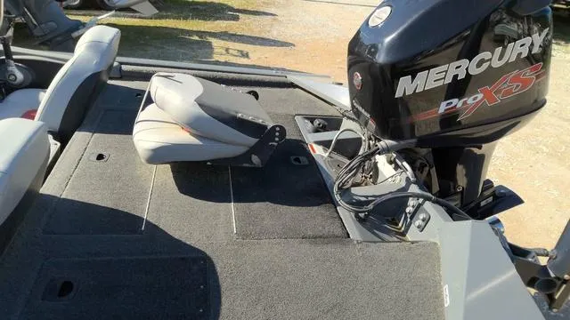 Slide: The Image of 2016 Tracker Pro Team™ 190 TX boat with Mercury Pro XS engine, rear deck view. - 5