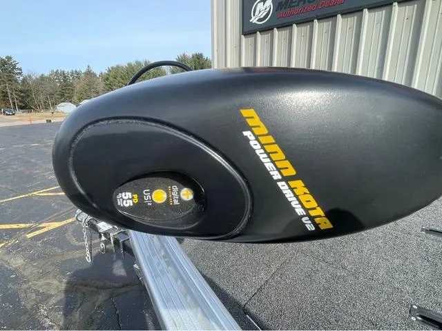 Slide: The Image of Minn Kota Power Drive V2 motor on 2016 Alumacraft Classic 165 TL boat. - 13