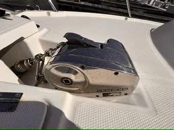 Slide: The Image of Anchor winch on 2016 Cutwater 28 LE boat deck. - 10