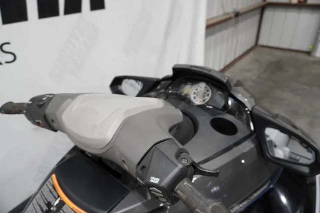 Slide: The Image of 2012 Yamaha WaveRunner FX dashboard and handlebars in a garage setting. - 8