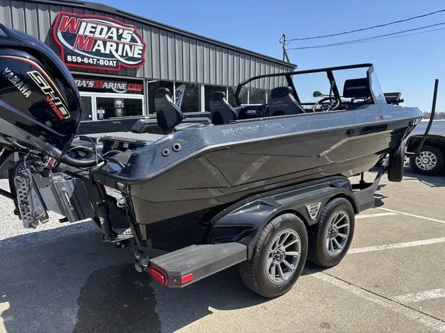 Slide: The Image of 2024 Skeeter WXR2060 F boat on trailer at Wieda's Marine dealership. - 4
