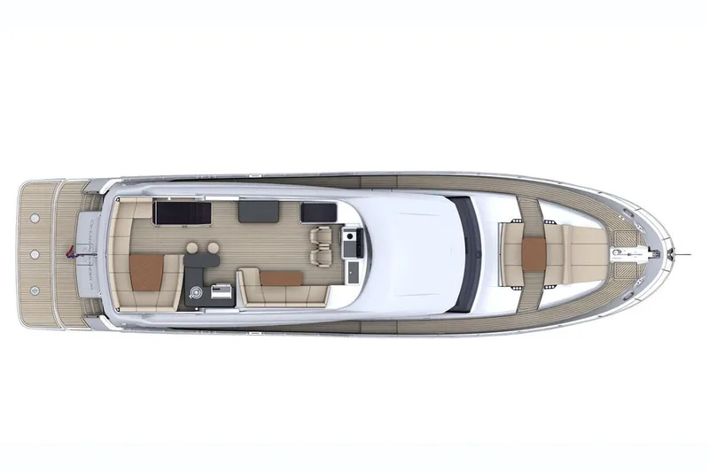 Slide: The Image of Ocean Alexander 70E Flybridge Layout - 82