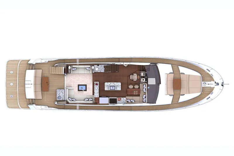 Slide: The Image of Ocean Alexander 70E Main Deck Layout - 83