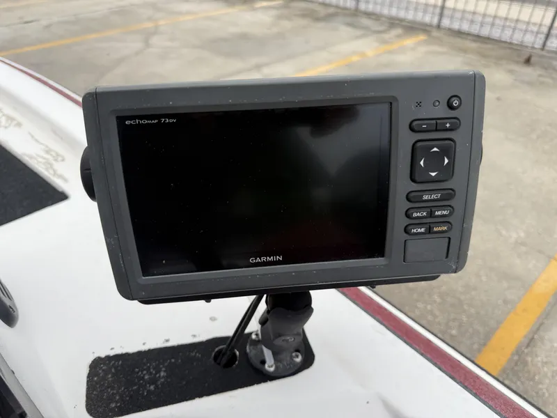 Slide: The Image of Garmin echoMAP 73dv fishfinder on 2005 Skeeter SX 200 boat dashboard. - 8