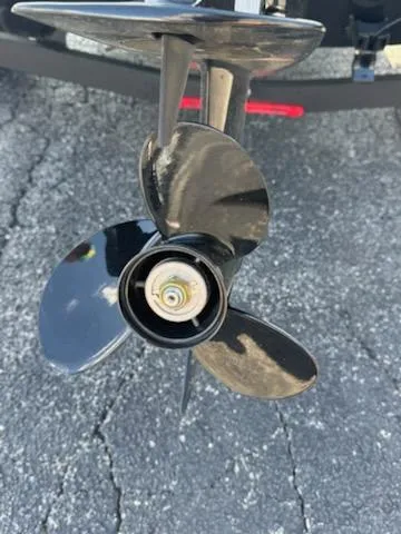 Slide: The Image of Propeller of 2025 Tracker Bass Tracker Classic XL on pavement background. - 4