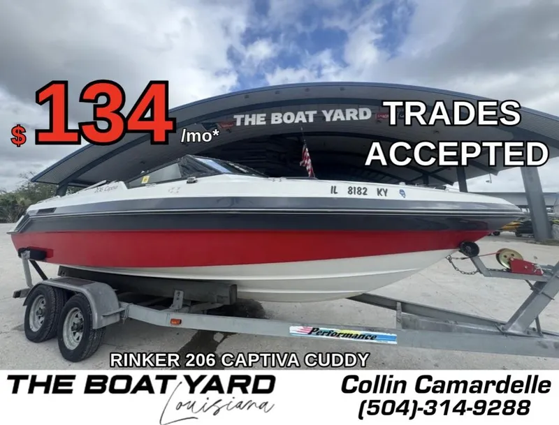 Slide: The Image of 1990 Rinker 206 Captiva Cuddy boat for sale, $134/month, trades accepted. - 1