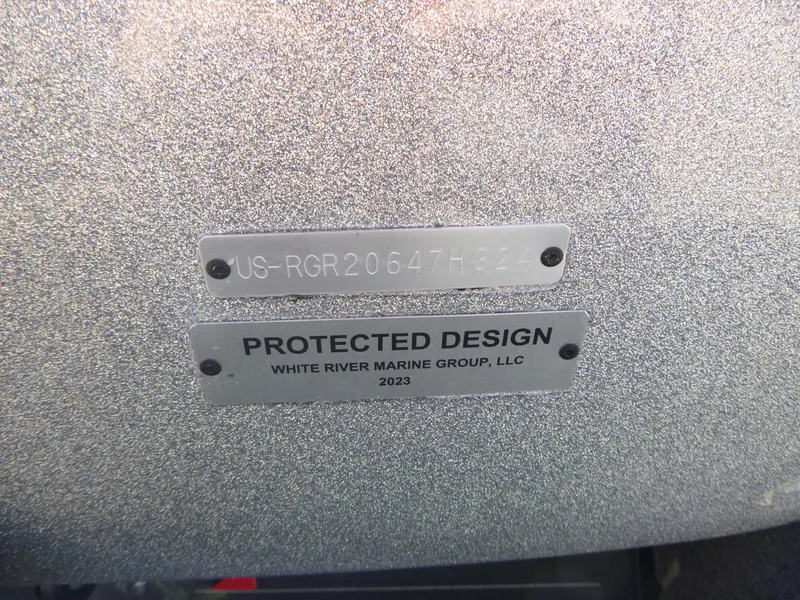 Slide: The Image of 2024 Ranger Z521R boat with protected design by White River Marine Group, LLC, 2023. - 16