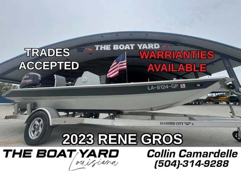 Slide: The Image of 2023 Rene Gros 20 CC boat on trailer at The Boat Yard, trades accepted, warranties available. - 1