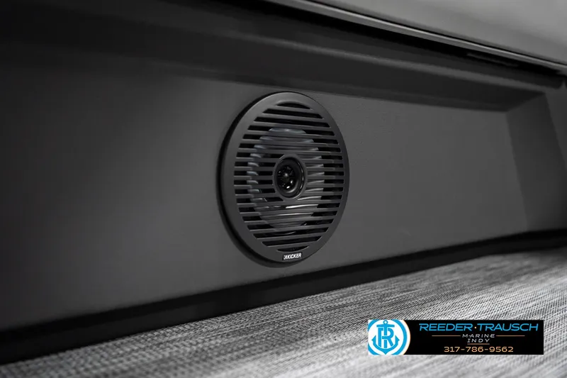 Slide: The Image of Speaker detail on 2025 Bennington 22 SSR boat interior. - 40