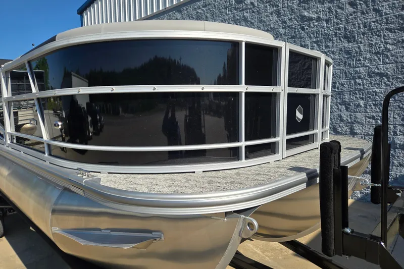 Slide: The Image of 2025 South Bay 224RS LE pontoon boat with sleek design and modern features. - 3