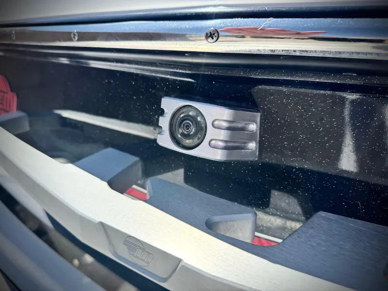 Slide: The Image of Close-up of a 2021 Malibu Wakesetter 25 LSV rearview camera. - 8