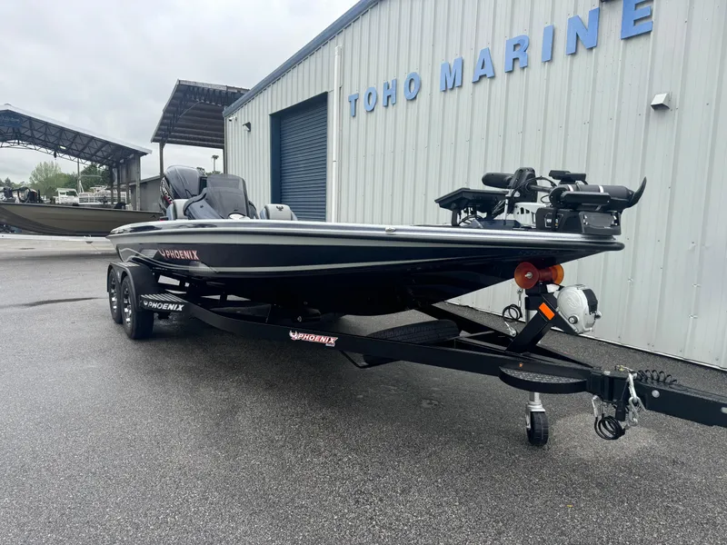 Slide: The Image of 2025 Phoenix 721 ZXL boat on trailer at Toho Marine dealership. - 3