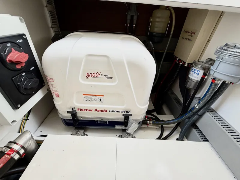 Slide: The Image of Fischer Panda generator in 2022 Jeanneau NC 1095 Coupe engine compartment. - 30