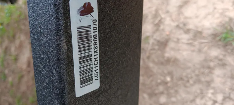 Slide: The Image of Barcode sticker on 2022 Tracker Pro Team 175 TXW boat component. - 24