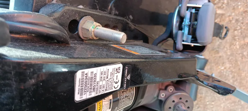 Slide: The Image of Close-up of a 2025 Ranger VX1888 WT component with visible bolt and label. - 22