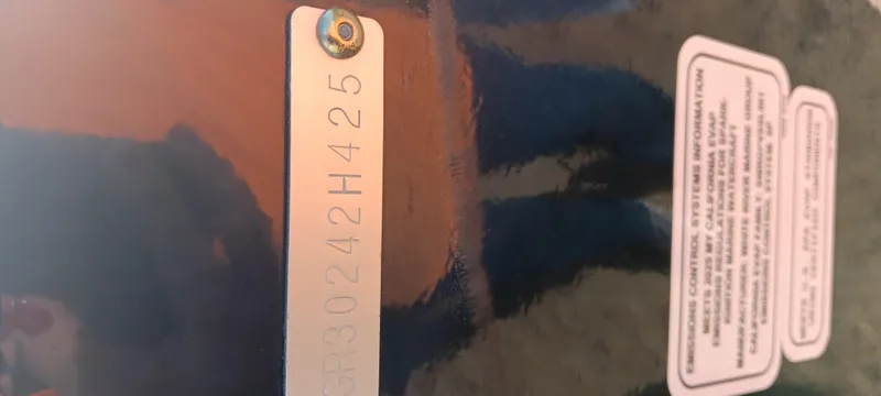 Slide: The Image of 2025 Ranger VX1888 WT identification plate with serial number and specifications. - 24