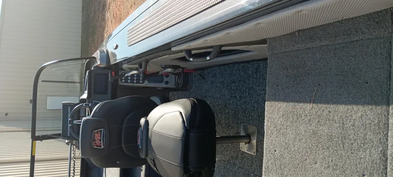 Slide: The Image of 2025 Ranger VX1888 WT boat interior with seating and control panel. - 4