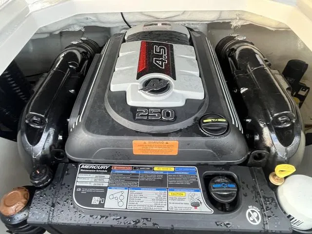 Slide: The Image of 2022 Chaparral 21 SSi boat engine, Mercury 4.5L 250 HP, detailed view. - 6