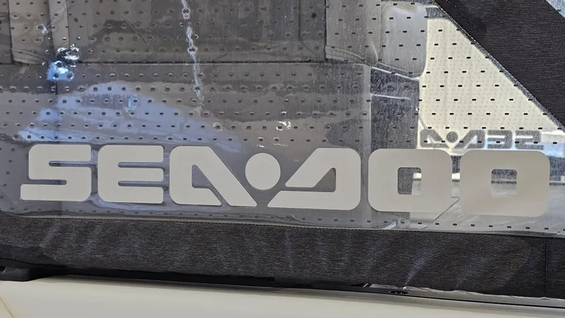 Slide: The Image of 2023 Sea-Doo Switch Cruise 21 logo on a textured surface. - 20