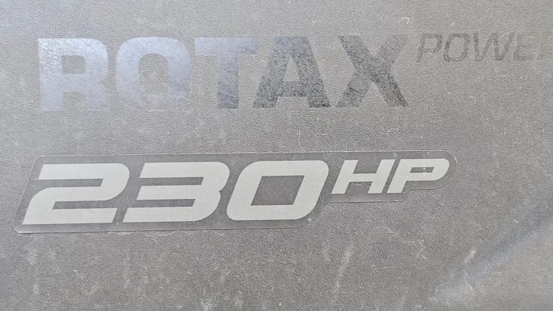 Slide: The Image of 2023 Sea-Doo Switch Cruise 21 with Rotax 230 HP engine label. - 21