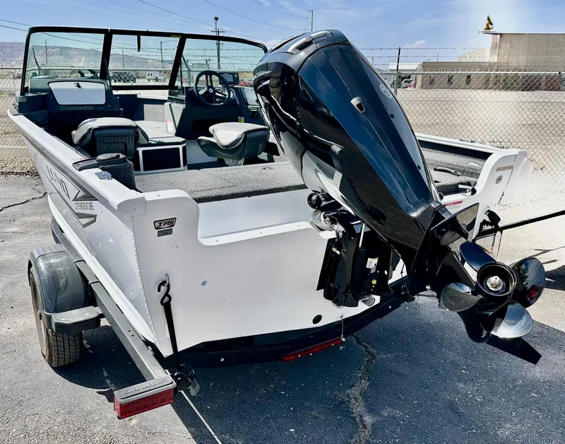 Slide: The Image of 2025 Lund 1775 Adventure Sport boat with outboard motor on trailer. - 3