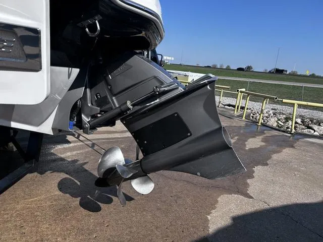 Slide: The Image of 2020 Chaparral 21 Surf boat propeller and stern drive on a sunny day. - 14