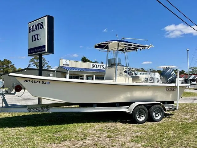 Slide: The Image of 2007 Jones Brothers 23 Bateau boat on trailer at Boats, Inc. dealership. - 1