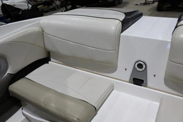 Slide: The Image of 2007 Campion Allante 545i BR boat interior with white and beige seating. - 15
