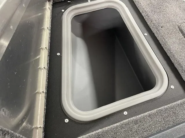 Slide: The Image of 2025 Tracker Pro Guide™ V-175 Combo storage compartment, open and empty. - 17