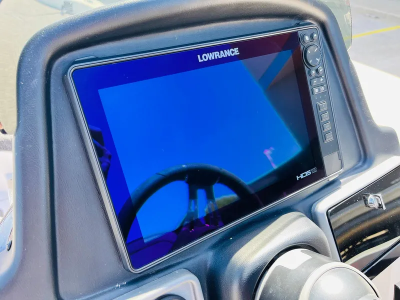 Slide: The Image of Lowrance HDS display on 2022 Caymas CX 21 PRO boat dashboard. - 42