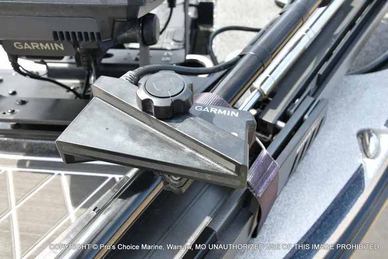 Slide: The Image of Garmin device mounted on a 2022 Nitro Z21 XL Pro boat. - 5