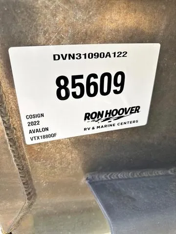 Slide: The Image of Label on Avalon VTX1880QF 2022 at Ron Hoover RV & Marine Centers. - 17