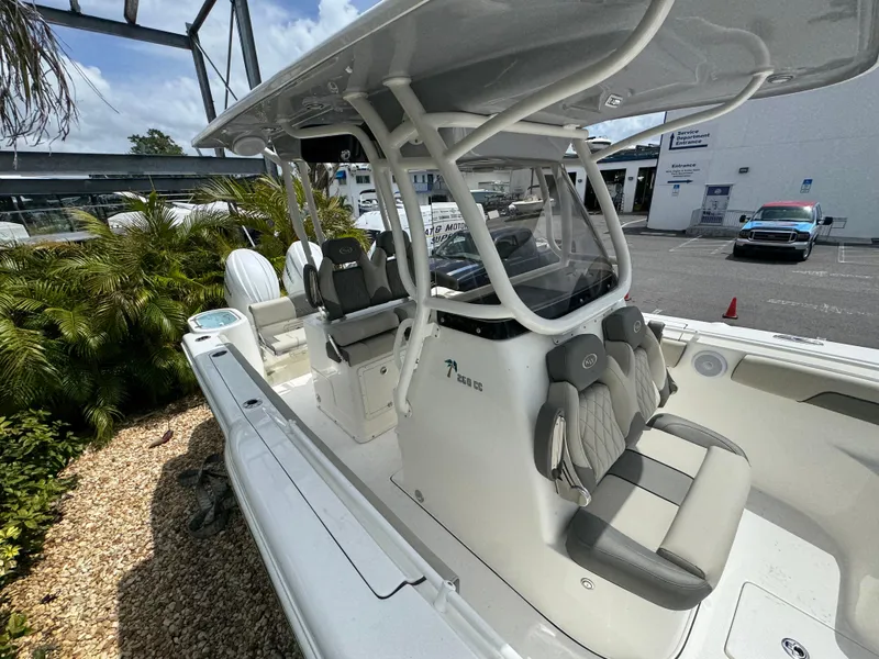 Slide: The Image of 2025 Key West 260 boat with sleek design and comfortable seating. - 25