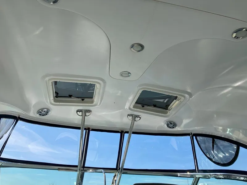 Slide: The Image of Ceiling view of 2016 Formula 37 PC boat with hatches and windows. - 22